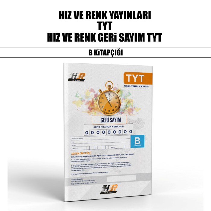 GERİ SAYIM HIZ VE RENK TYT DNM KLB 2-B - 26